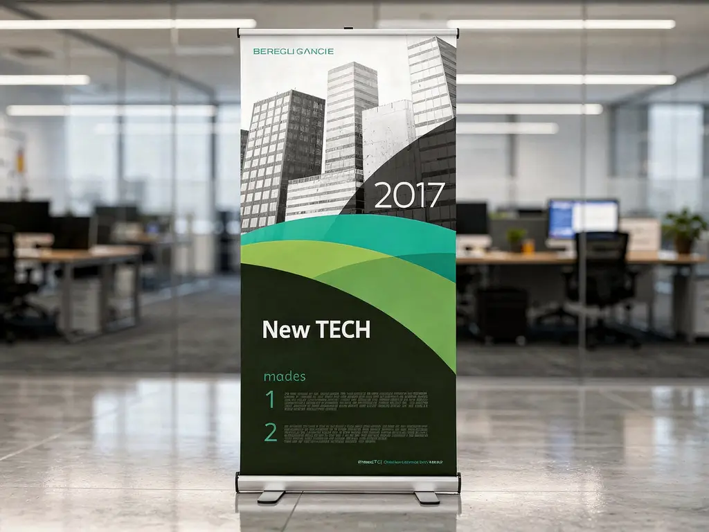 6*3 Feet Star Flex Roll Up Standee | Standee Design Online | Inkmonk
