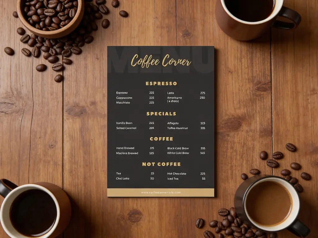 Menu Cards Printing Online- Simple and Folded Menu Cards Printing ...