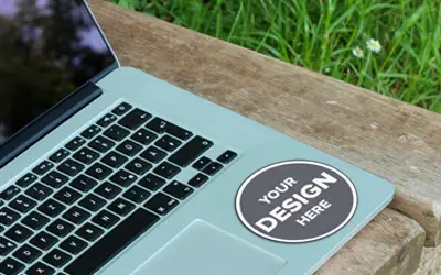 Round laptop stickers - 3 * 3