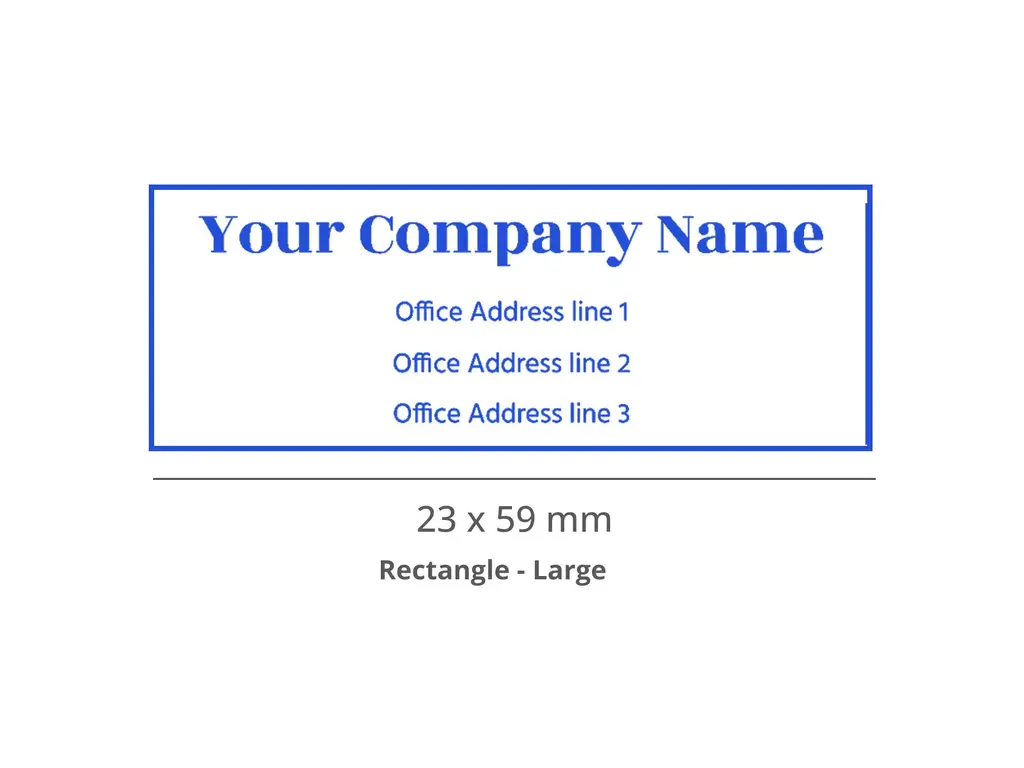 Order Large Size Self-Ink Stamps- Custom Rubber Stamps Online- PAN ...