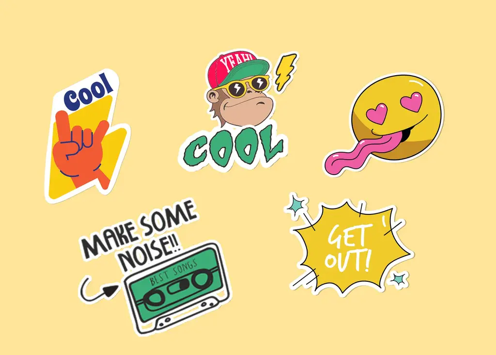 5*2 Custom Shape Sticker Printing Online | Personalized Custom Shape ...